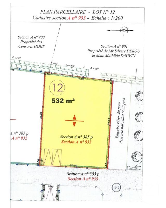 terrain à vendre - 532.0 m2 - 50 - BASSE-NORMANDIE - Century 21 Chevet Immobilier